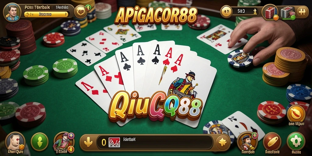 Tampilan visual gameplay QiuQiu yang menarik di APIGACOR88.