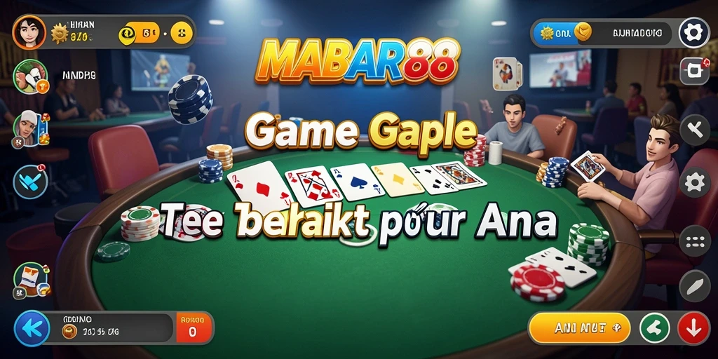 Tampilan permainan Gaple yang seru di MABAR88