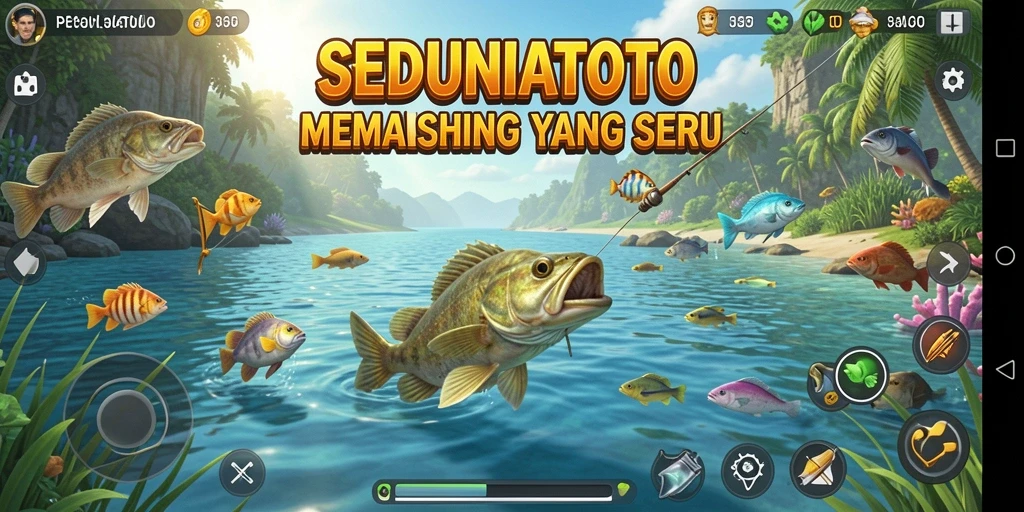 Tangkapan ikan yang mengesankan dalam gameplay SEDUNIATOTO.
